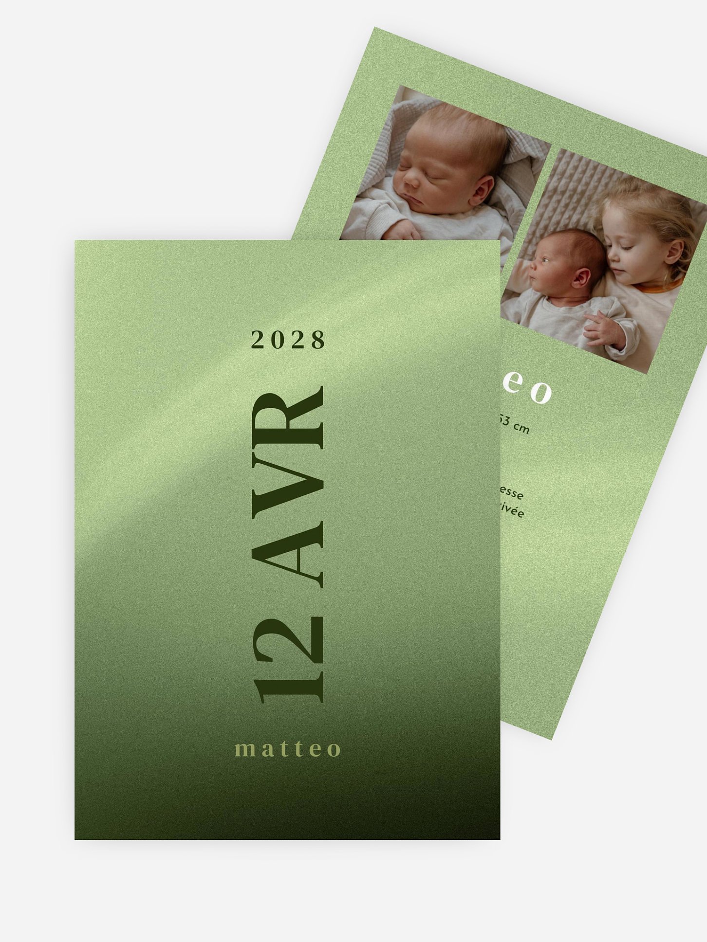 Faire-part naissance Modern flair