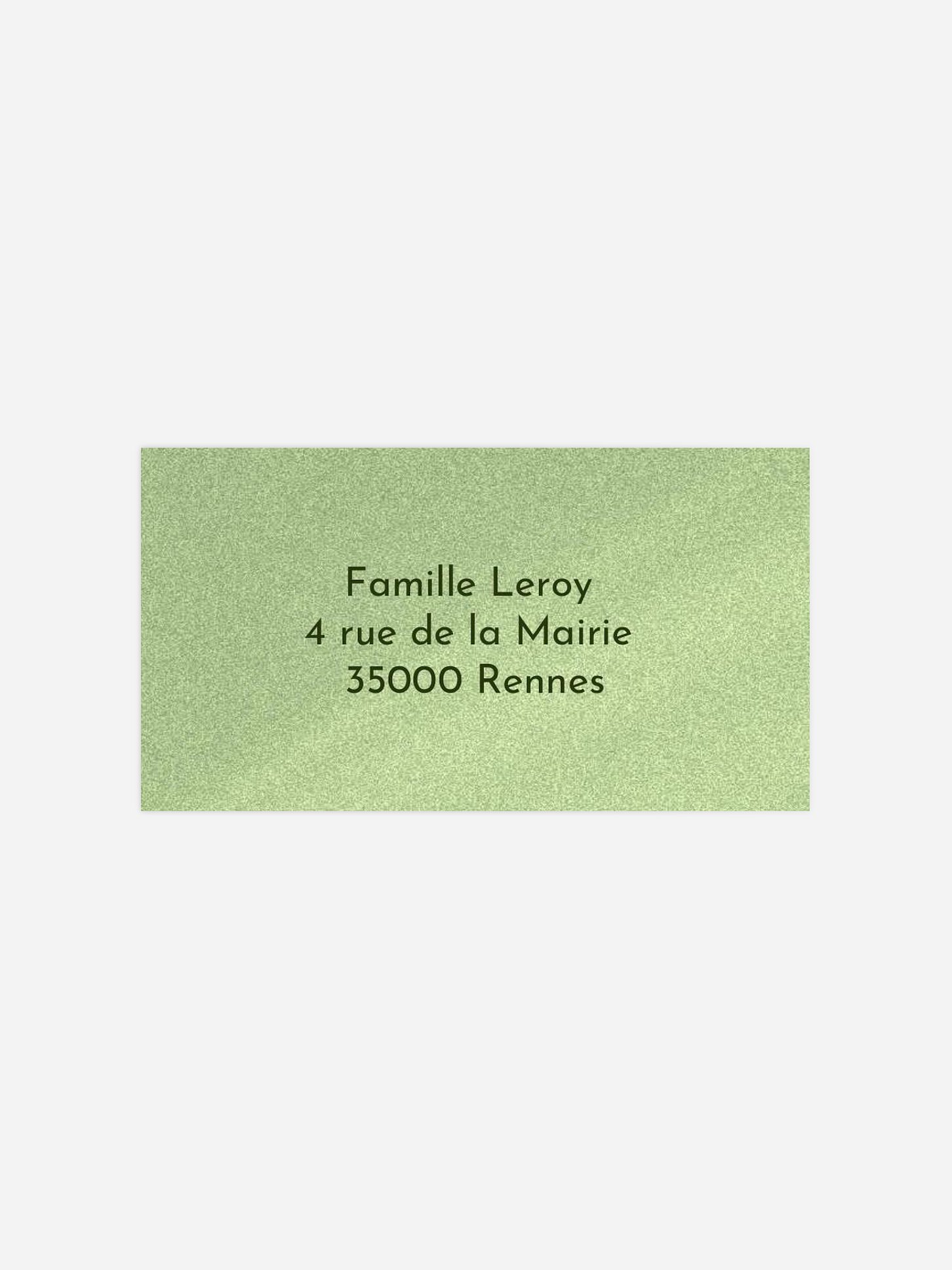 Étiquette destinataire naissance Modern flair