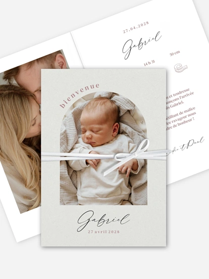 Faire-part naissance Simplicité