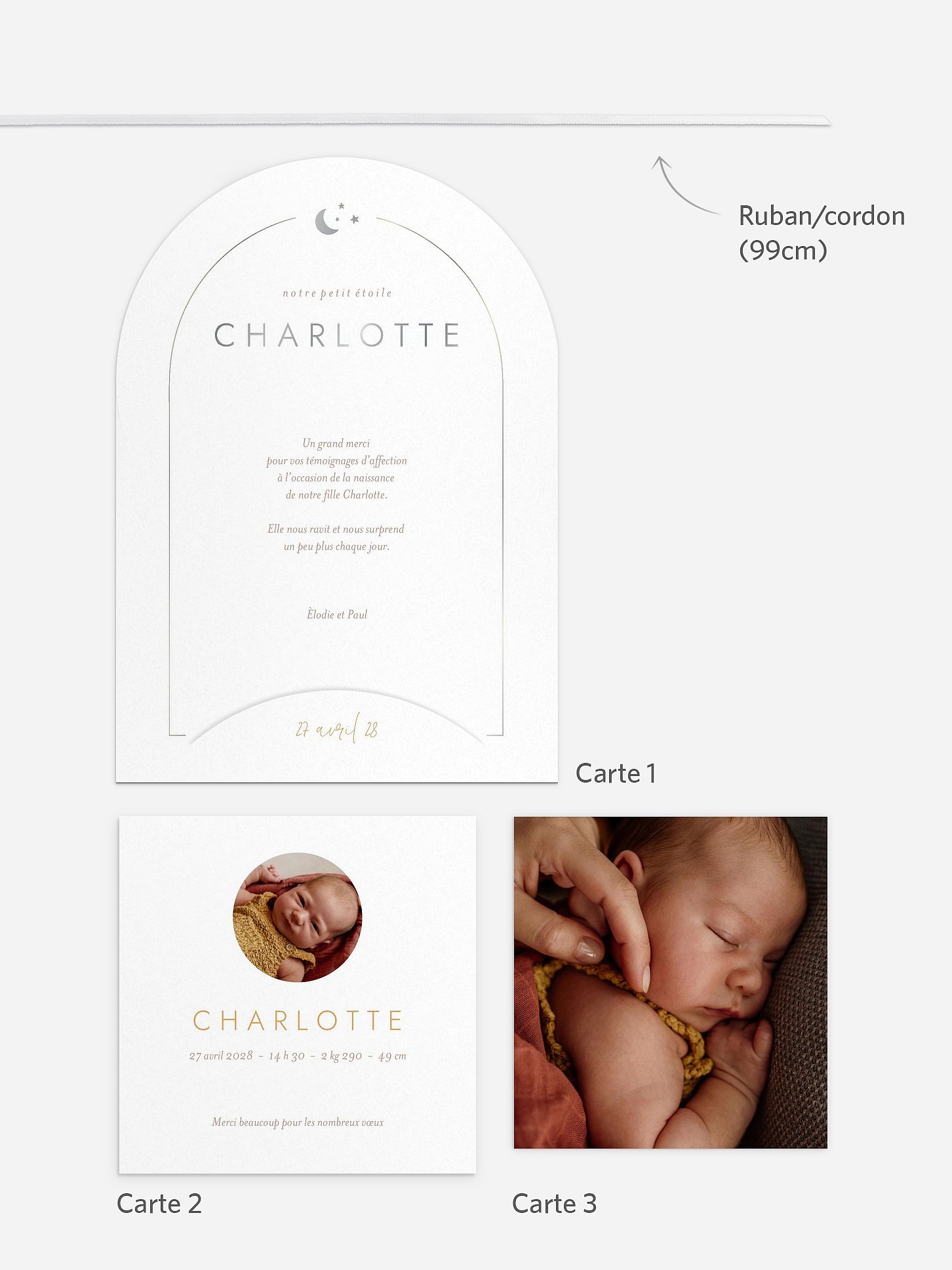 Faire-part naissance Petit astre