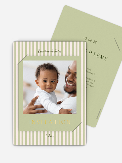 Faire-part baptême Douce arrivée