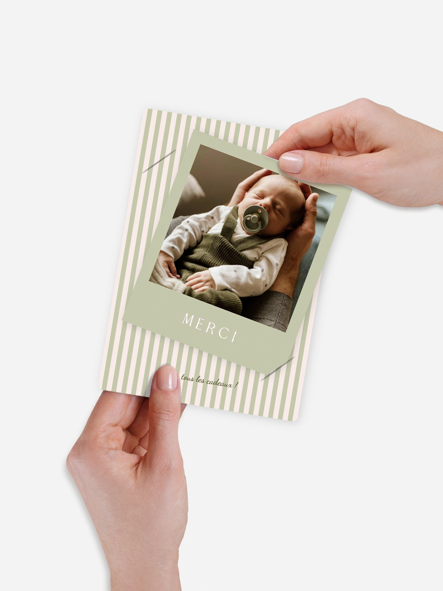 Carte remerciement naissance Douce arrivée
