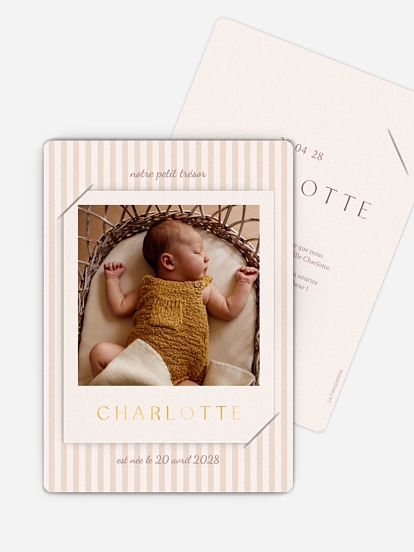 Faire-part naissance Douce arrivée