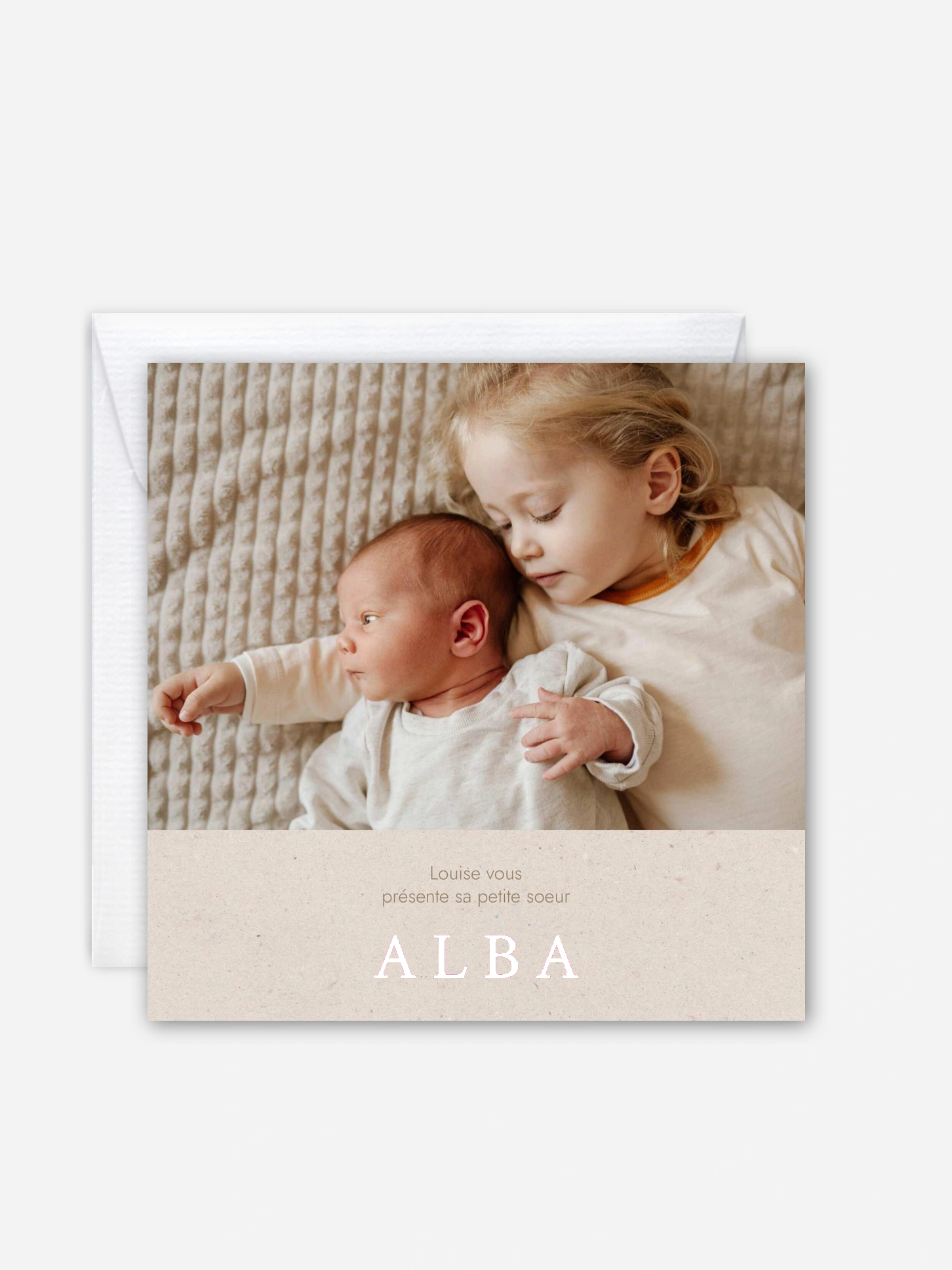 Faire-part naissance Première rencontre