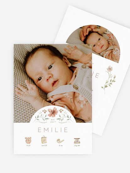 Faire-part naissance Champ de tendresse