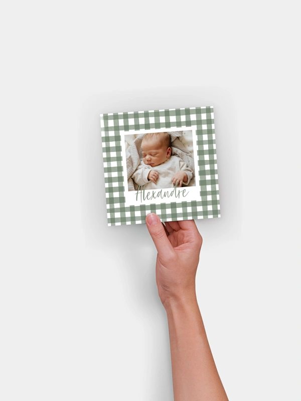 Faire-part naissance Petit Vichy