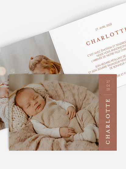 Faire-part naissance Tendre naissance