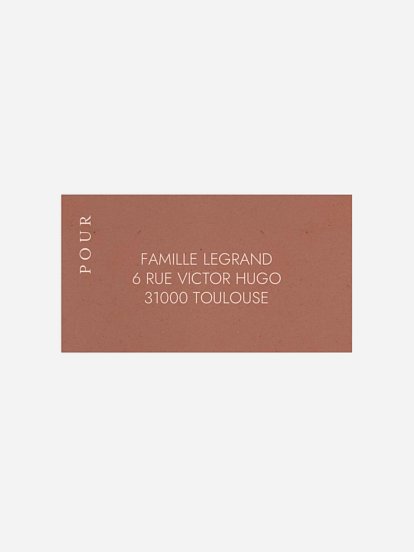 Étiquette destinataire naissance Tendre naissance