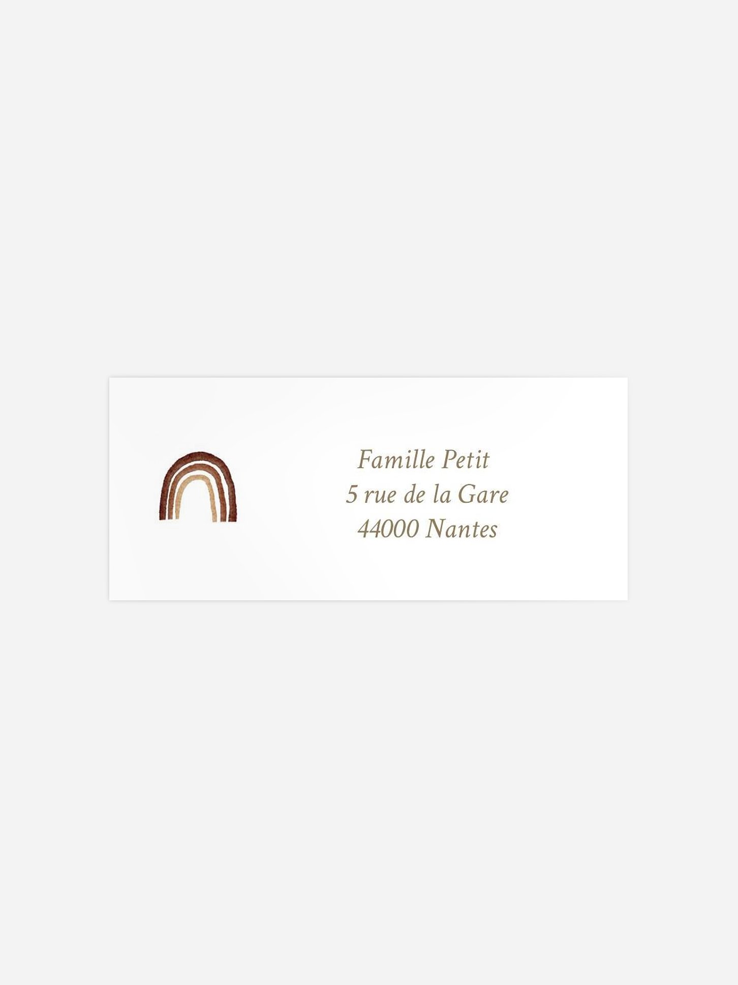 Étiquette expéditeur naissance Mes petites affaires II
