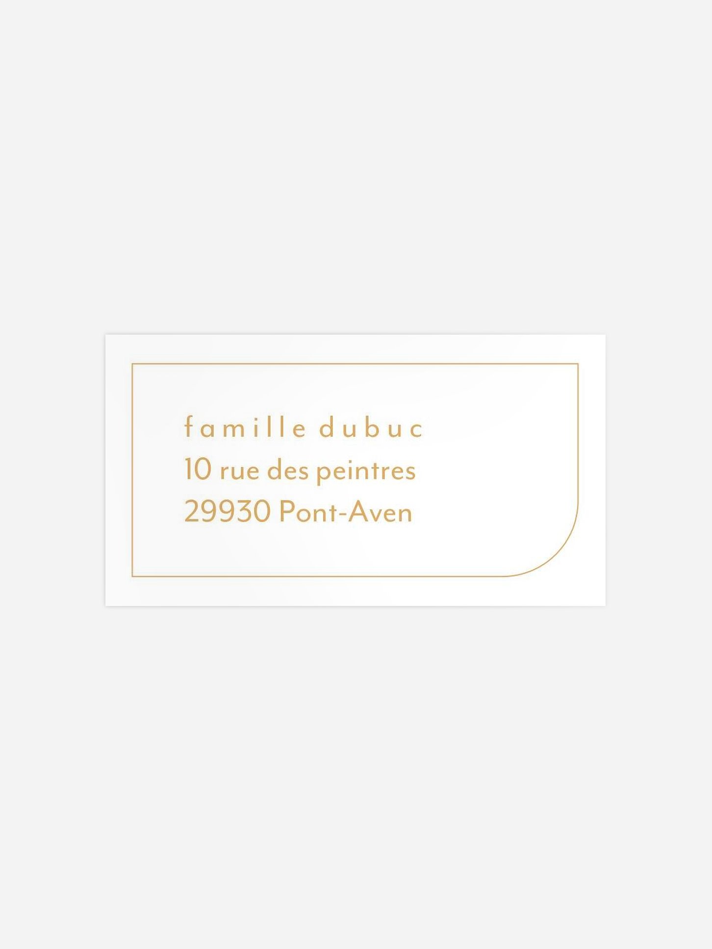 Étiquette destinataire naissance Notebook