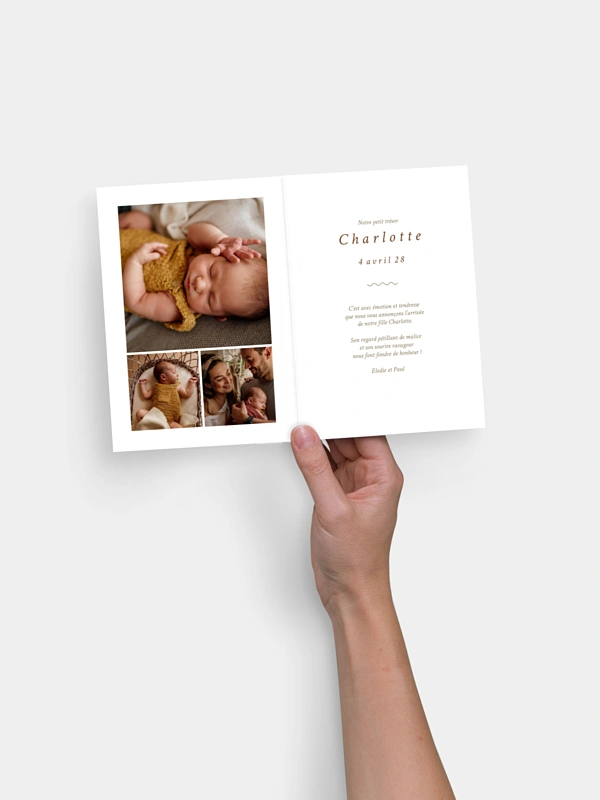 Faire-part naissance Ondulation