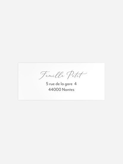 Étiquette expéditeur naissance Bonne nouvelle