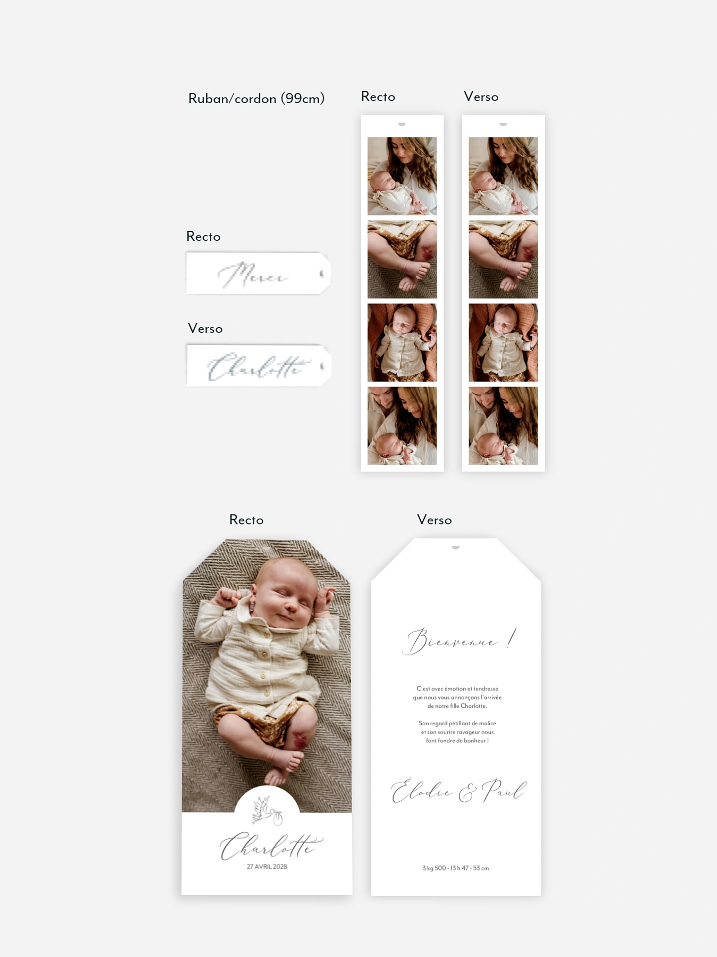 Faire-part naissance Bonne nouvelle