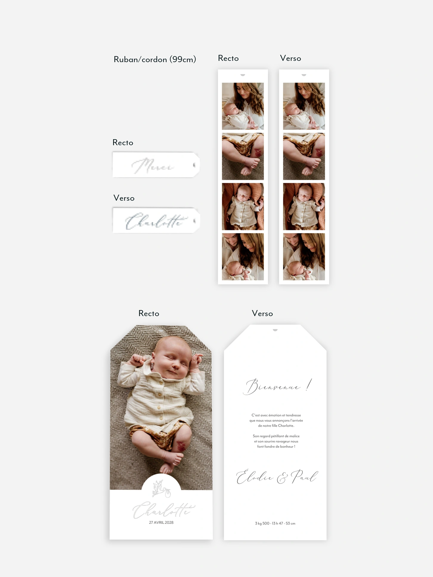 Faire-part naissance Bonne nouvelle