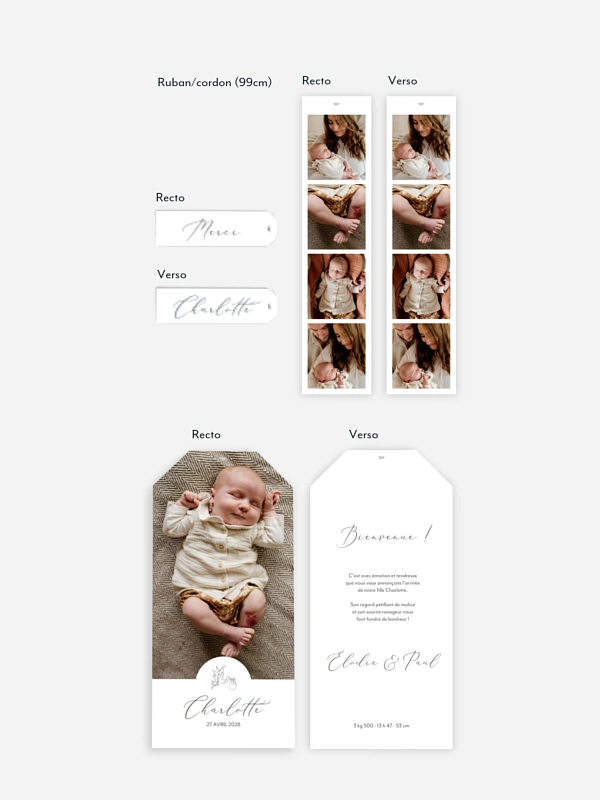 Faire-part naissance Bonne nouvelle