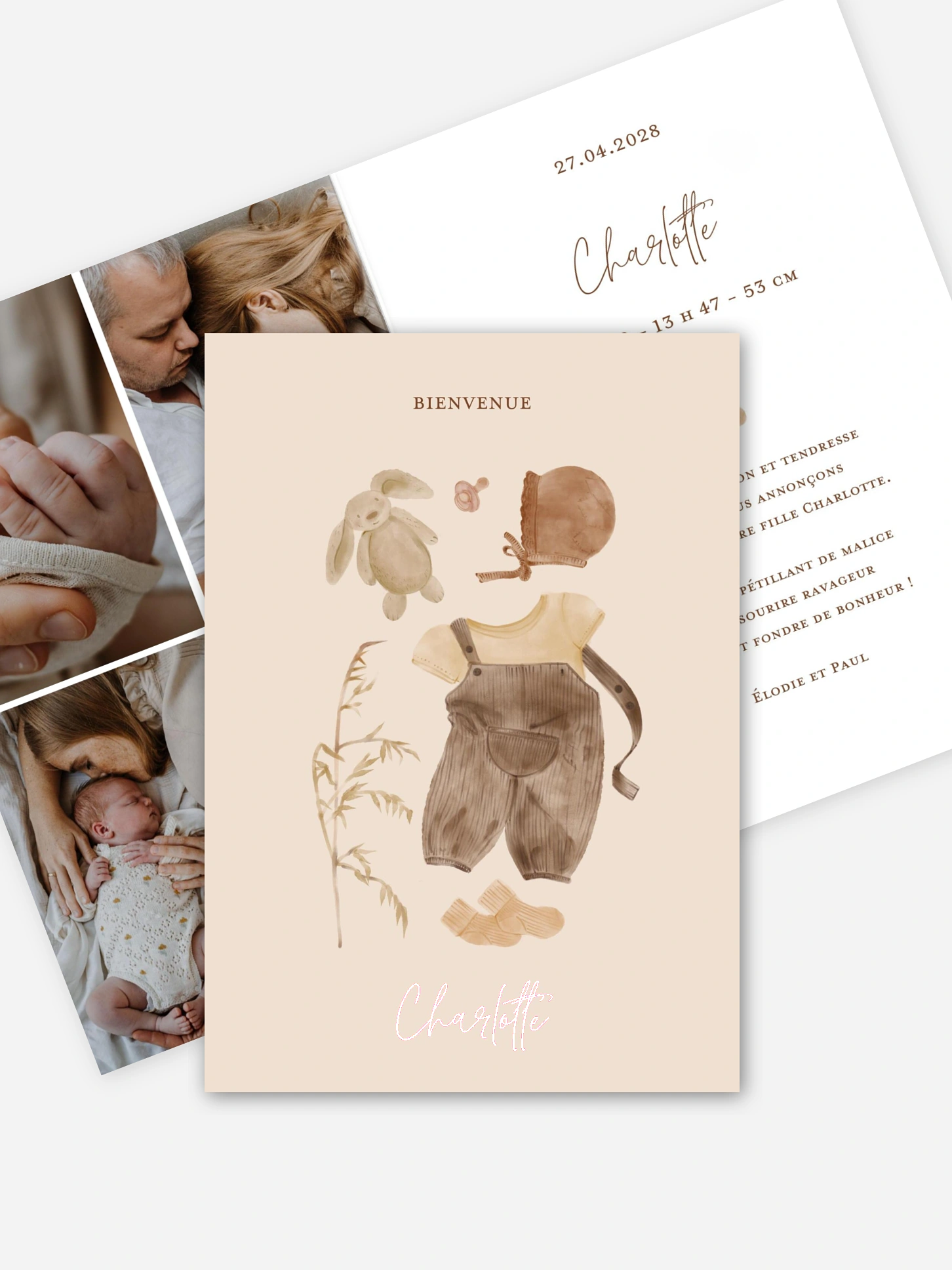 Faire-part naissance Mon doudou