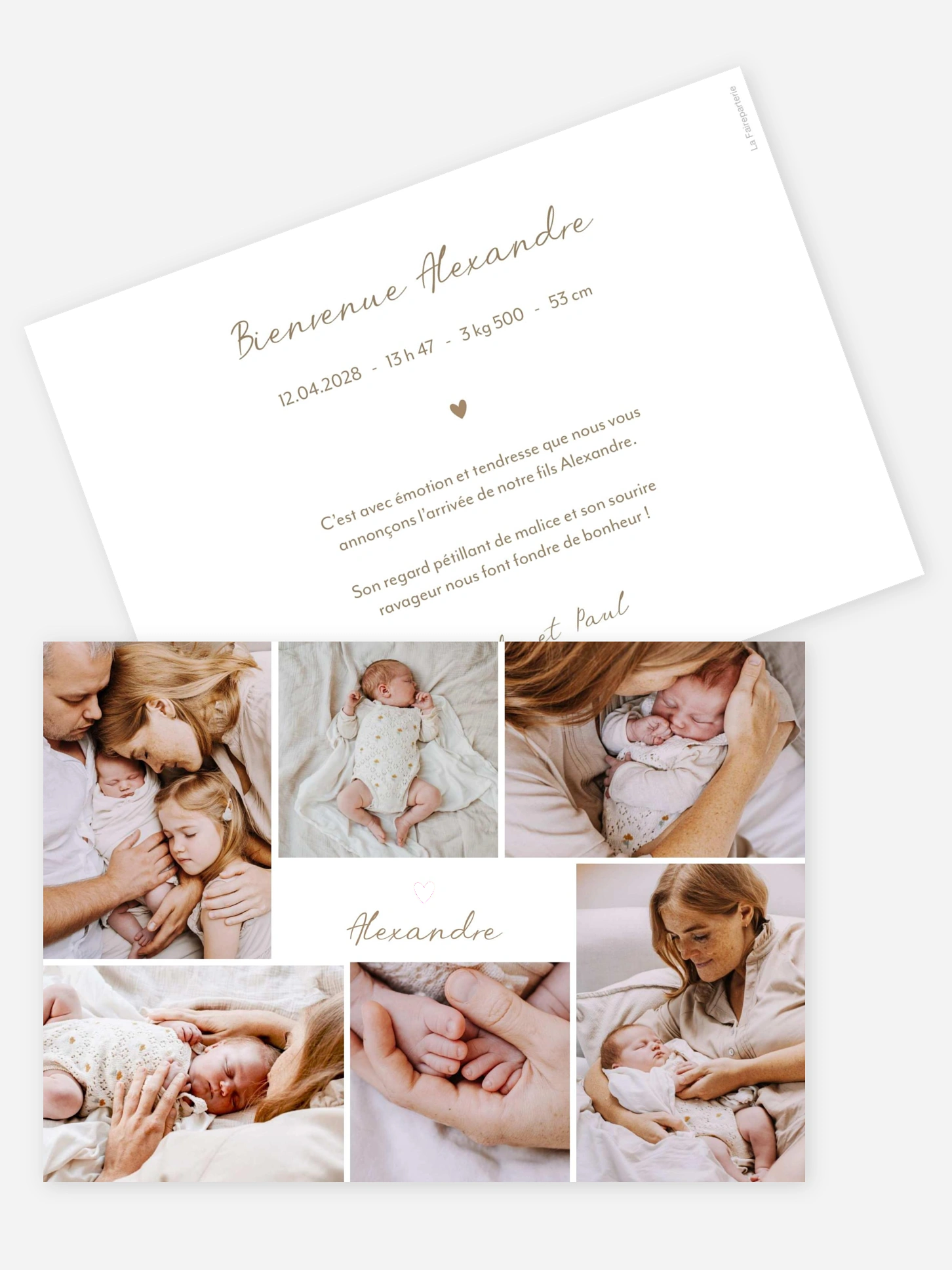 Faire-part naissance Belle journée