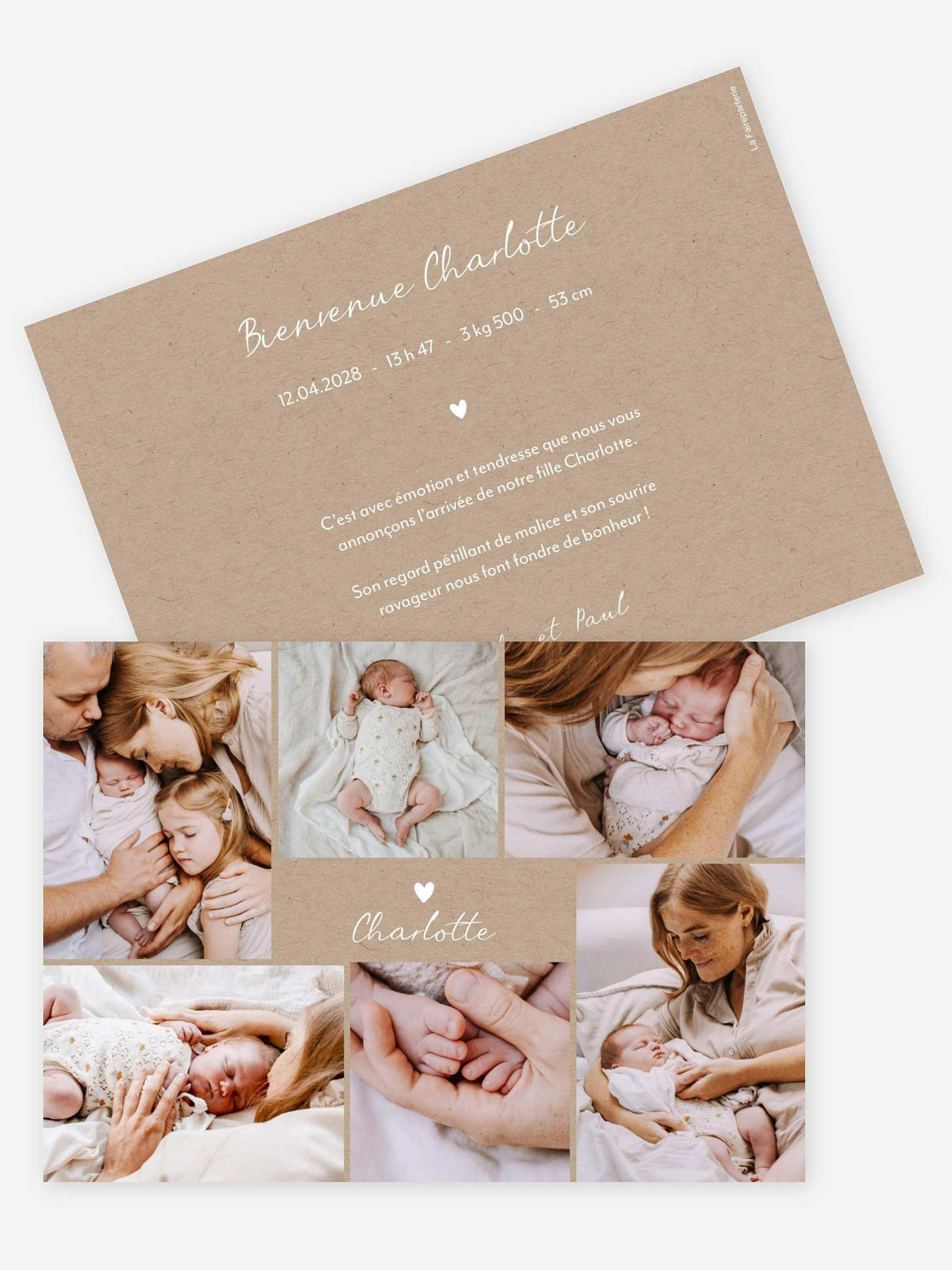 Faire-part naissance Belle journée