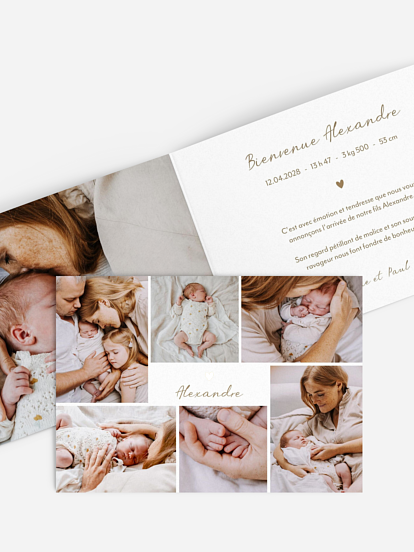 Faire-part naissance Belle journée