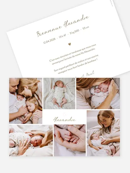 Faire-part naissance Belle journée