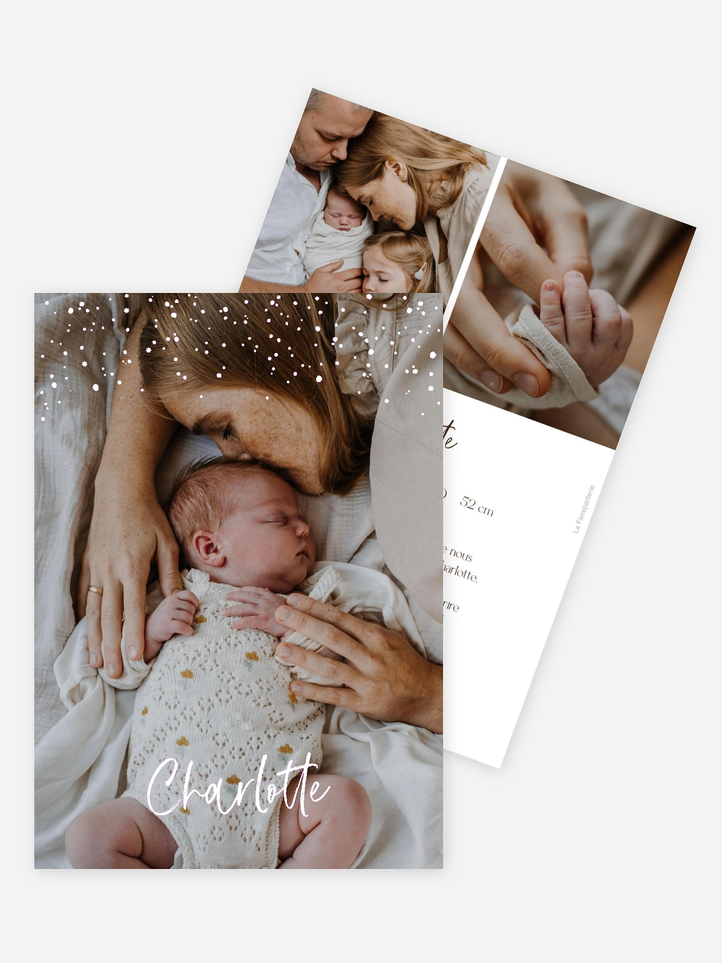 Faire-part naissance Enfant des étoiles