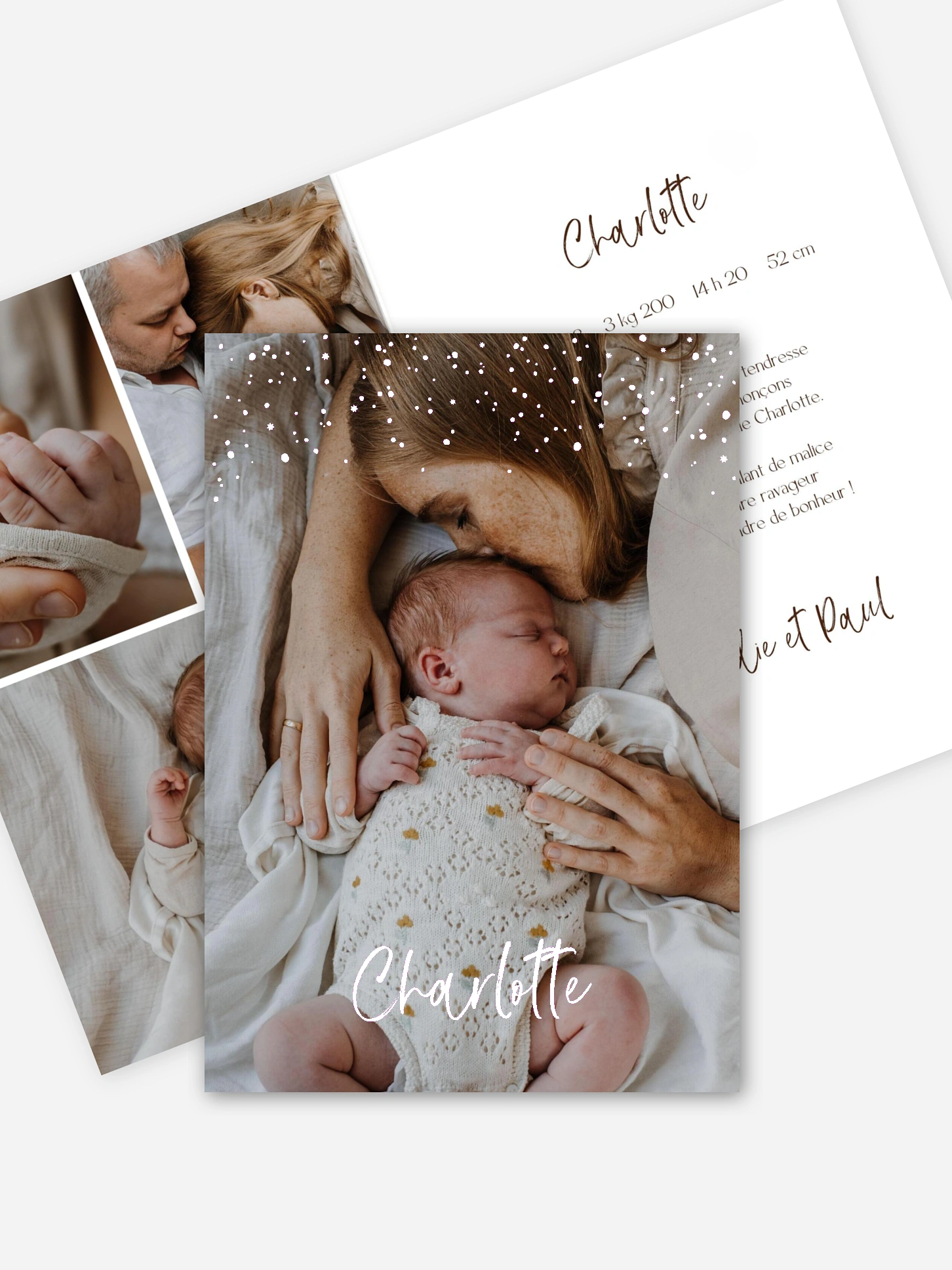 Faire-part naissance Enfant des étoiles