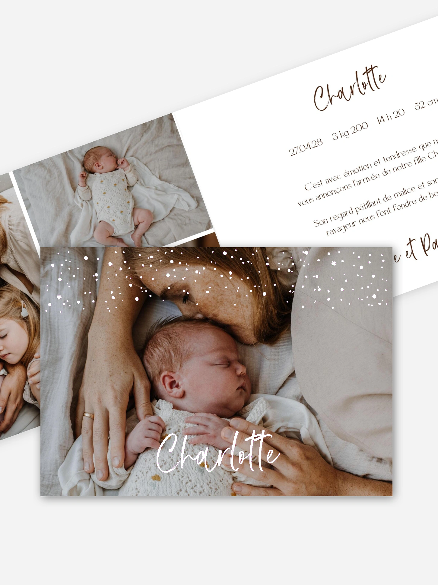 Faire-part naissance Enfant des étoiles