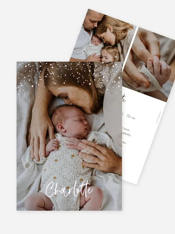 Faire-part naissance Enfant des étoiles