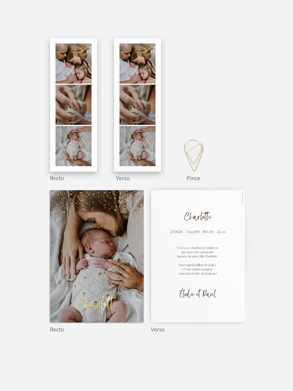 Faire-part naissance Enfant des étoiles