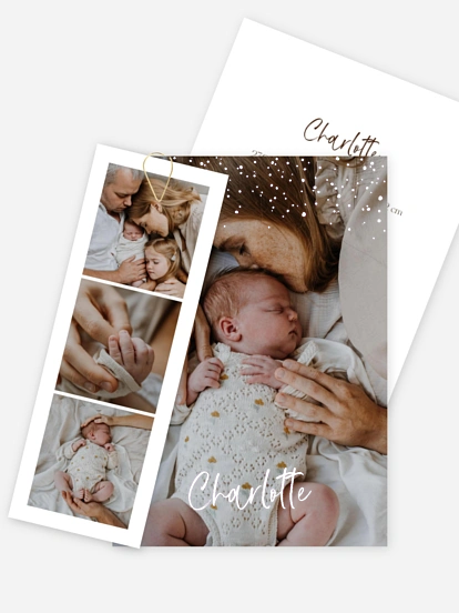 Faire-part naissance Enfant des étoiles