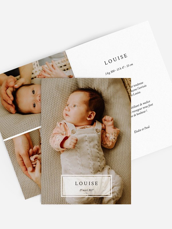 Faire-part naissance Petit miracle