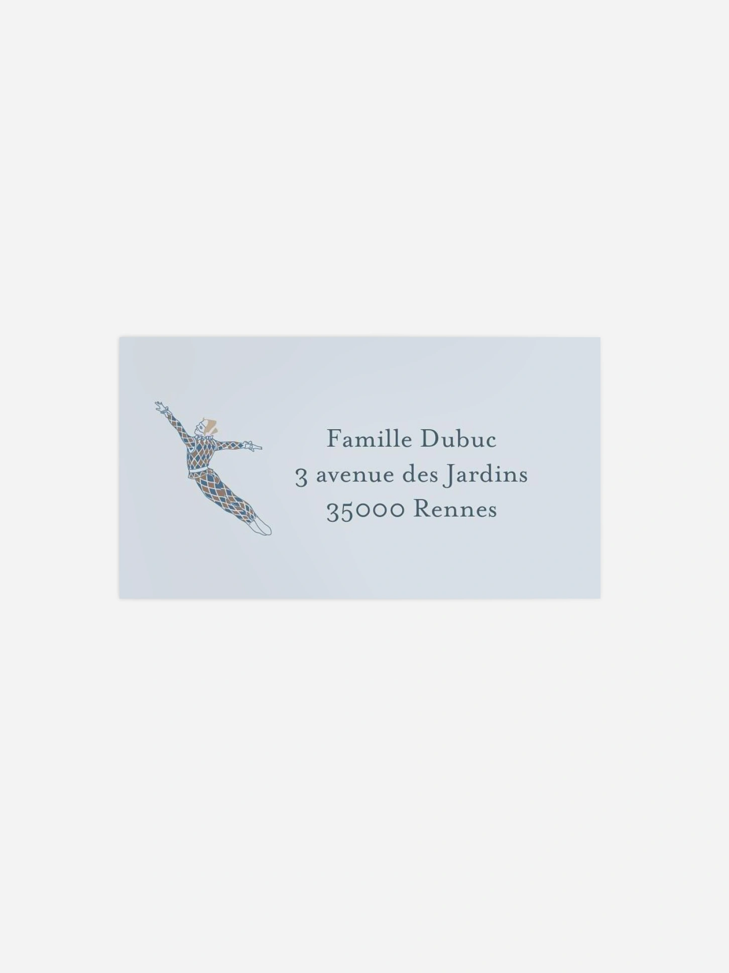Étiquette destinataire naissance Carousel 1