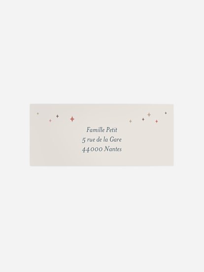 Étiquette expéditeur naissance Carousel 2