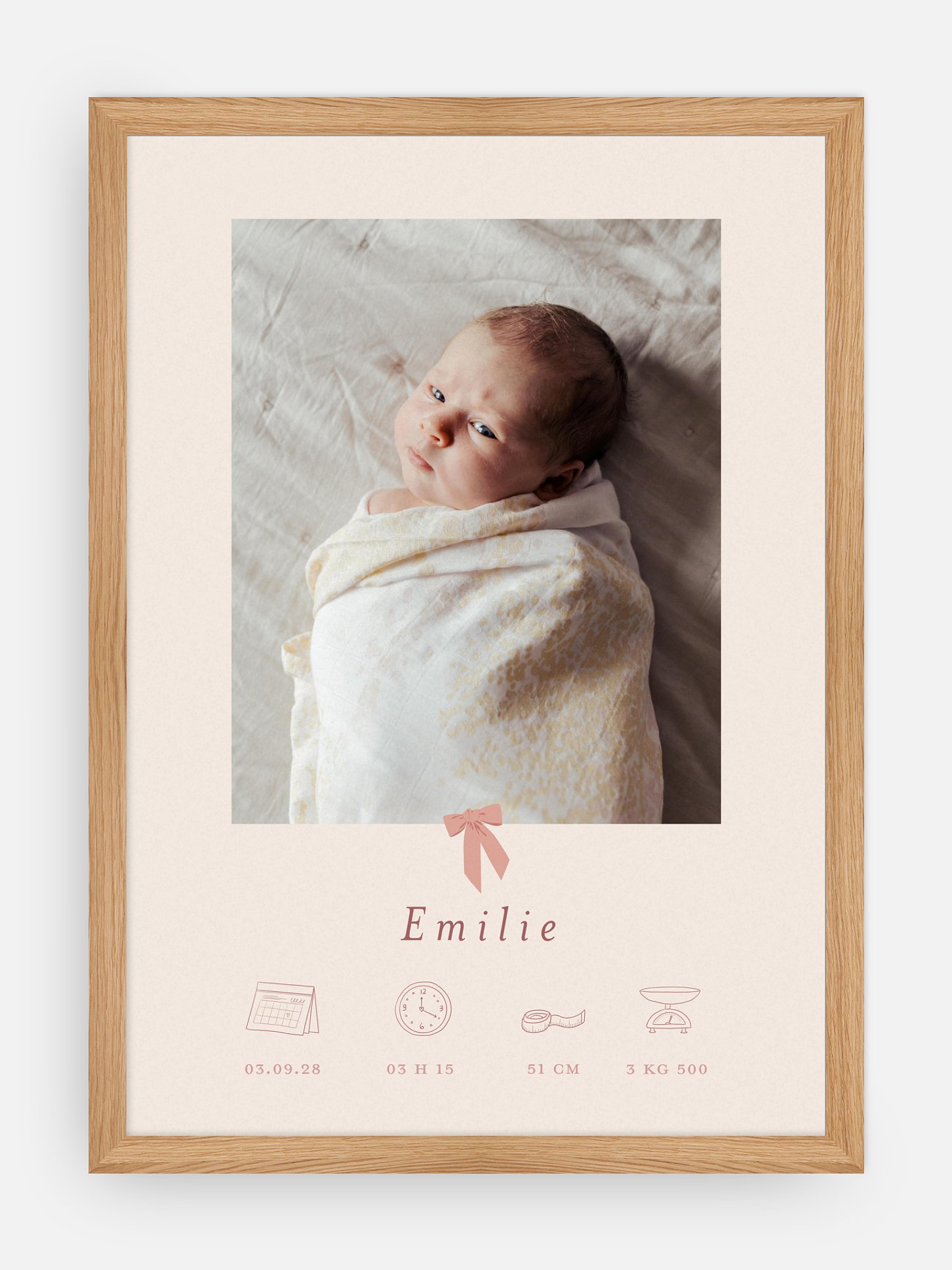 Affiche naissance Bows 2