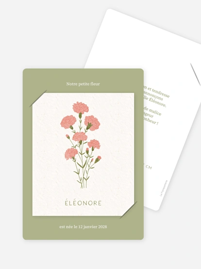 Fleur de naissance - janvier