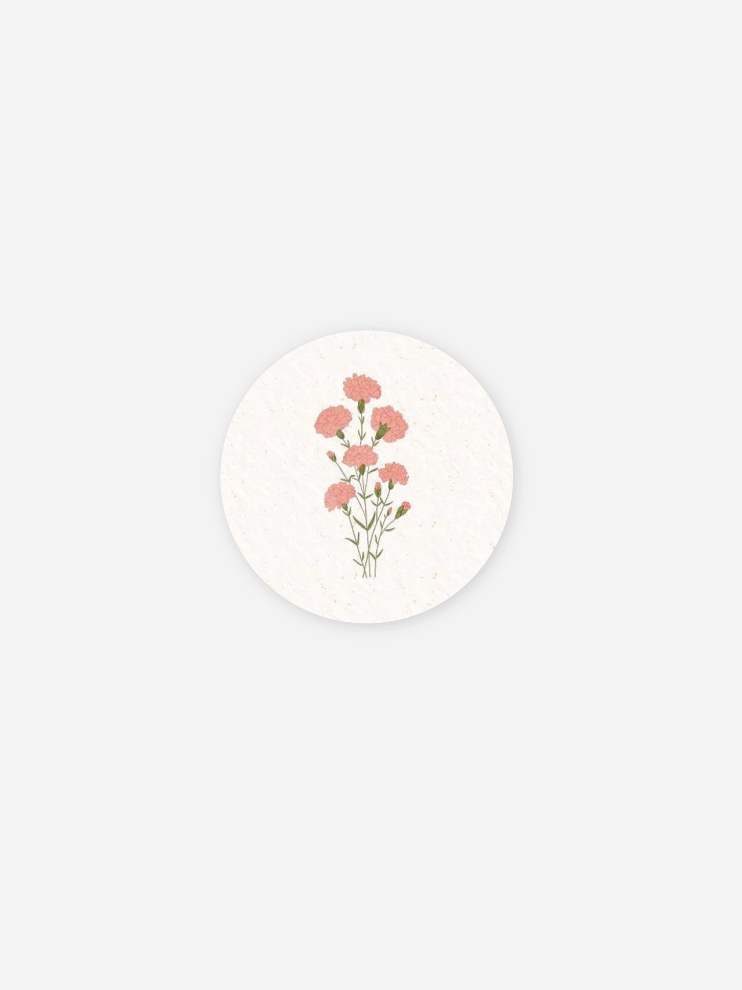 Stickers naissance Fleur de naissance - janvier