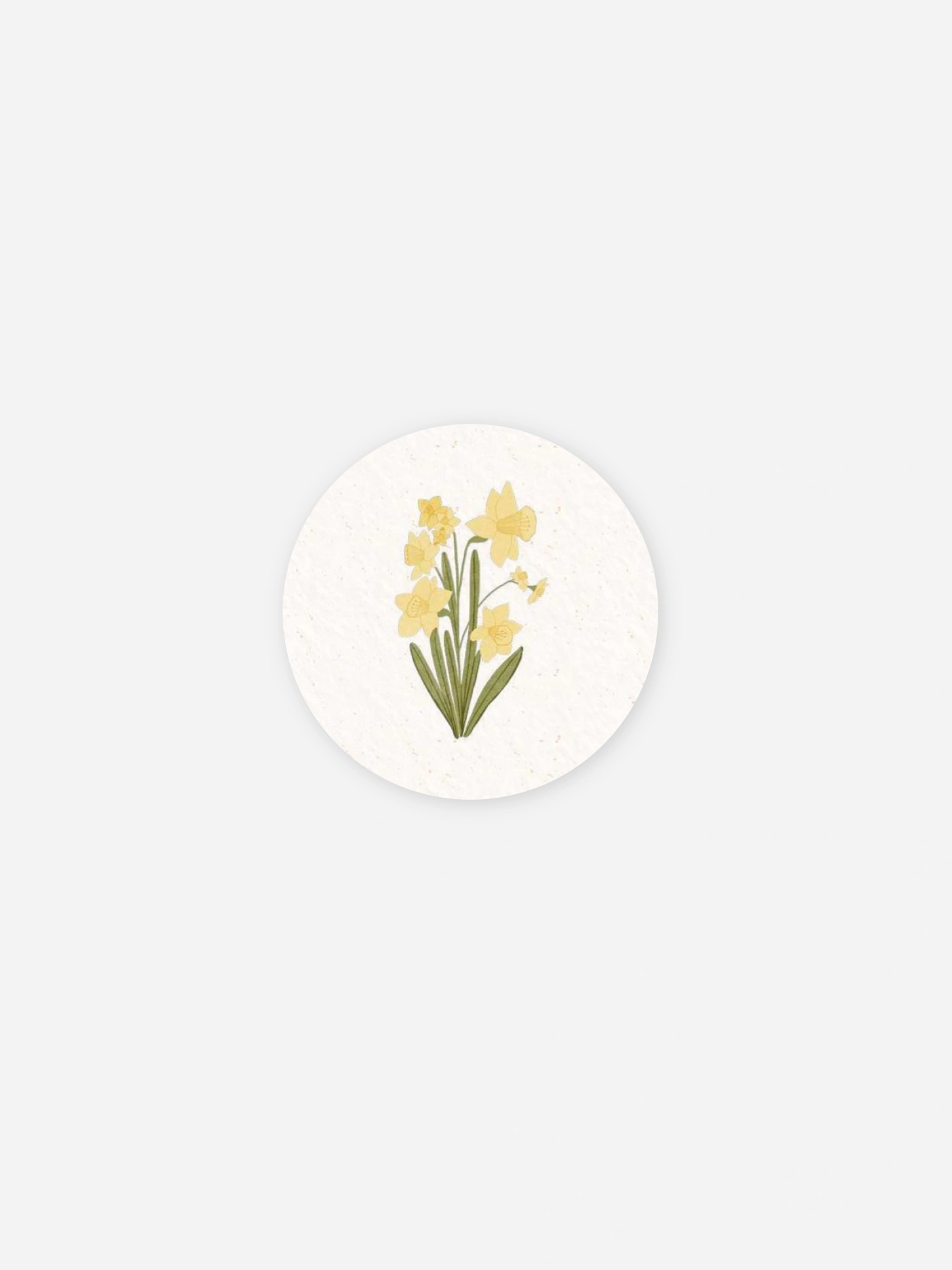 Stickers naissance Fleur de naissance - mars