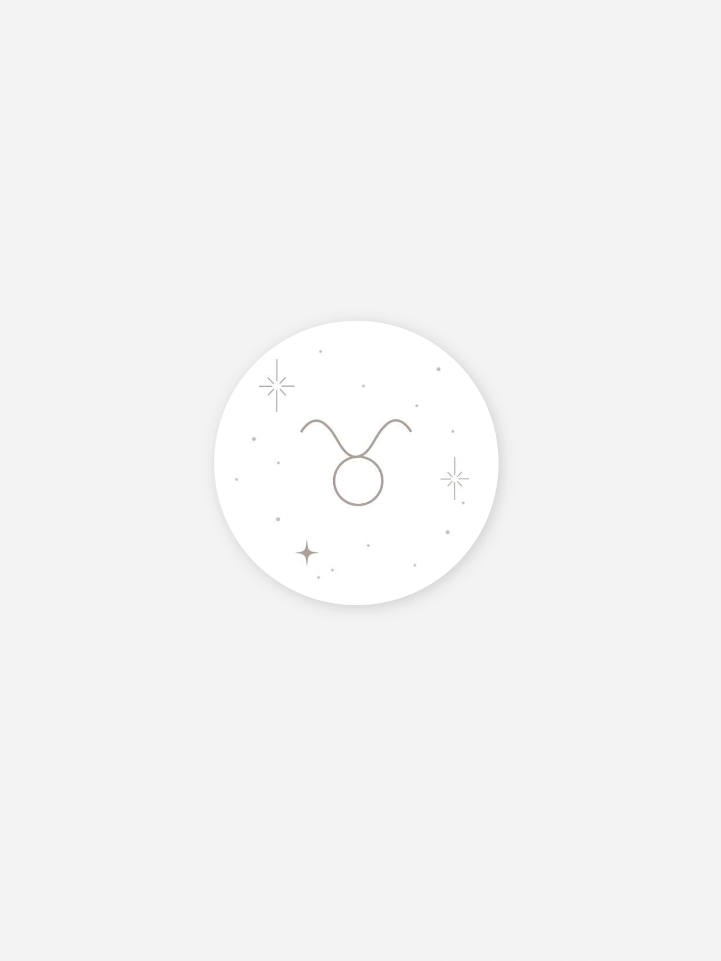Stickers naissance Constellation du Taureau