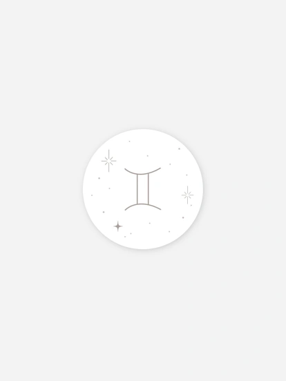 Stickers naissance Constellation des Gémeaux