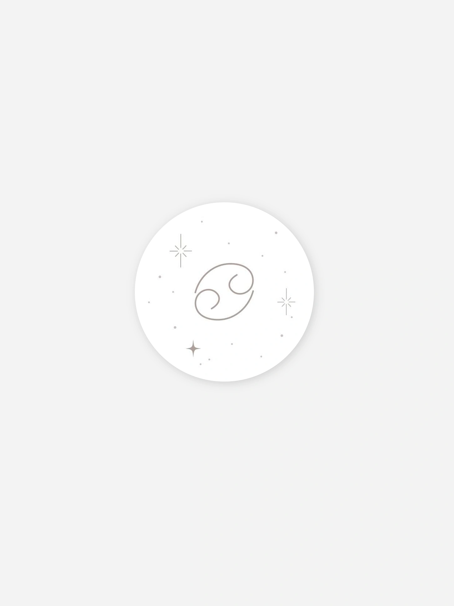 Stickers naissance Constellation du Cancer