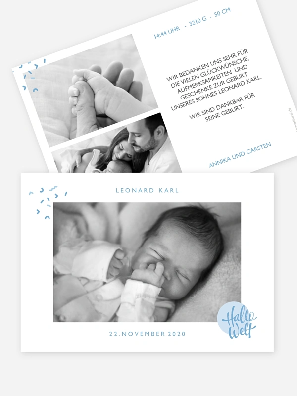 Geburtskarte Babylove