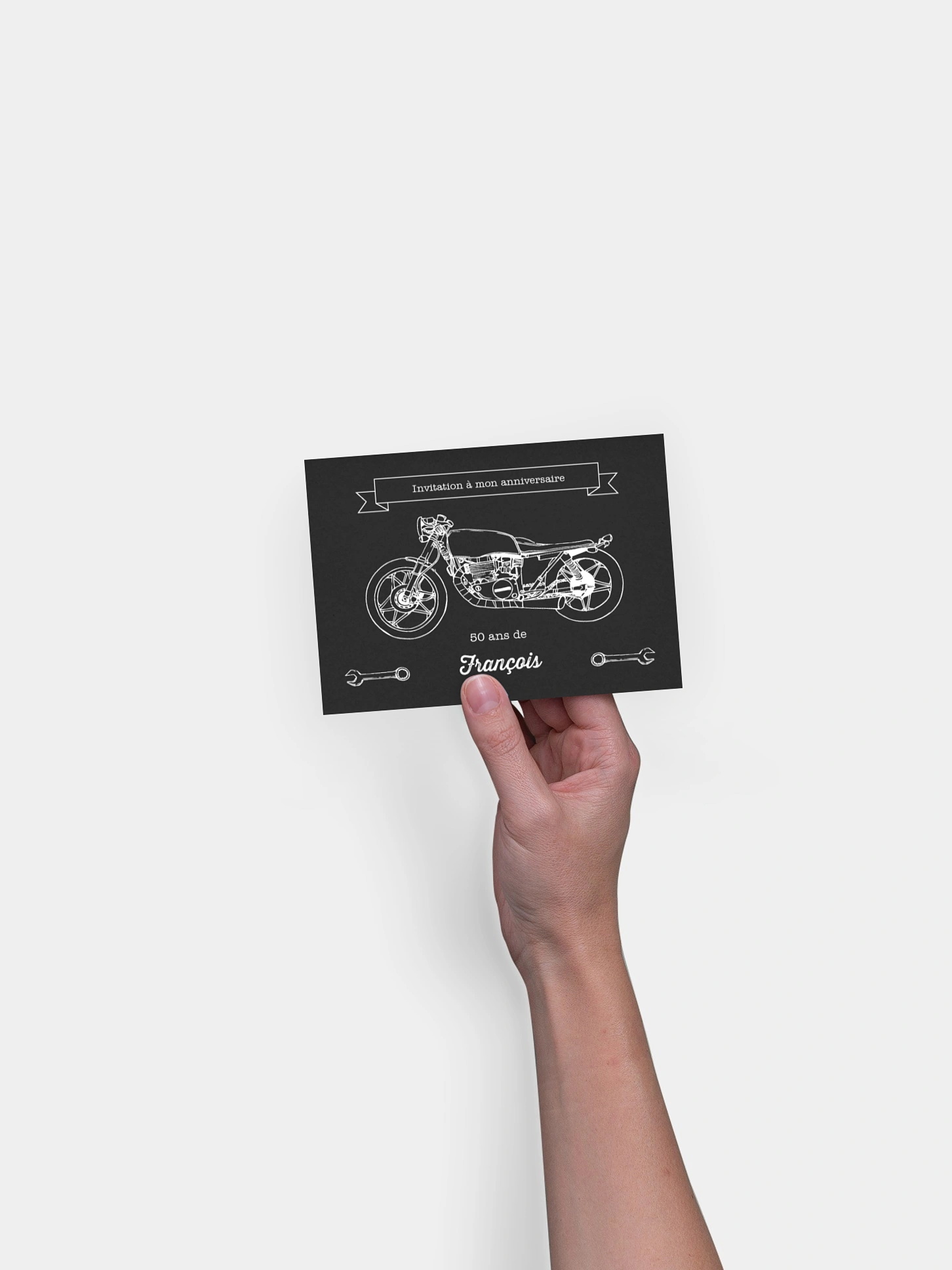 invitation anniversaire 50 Moto