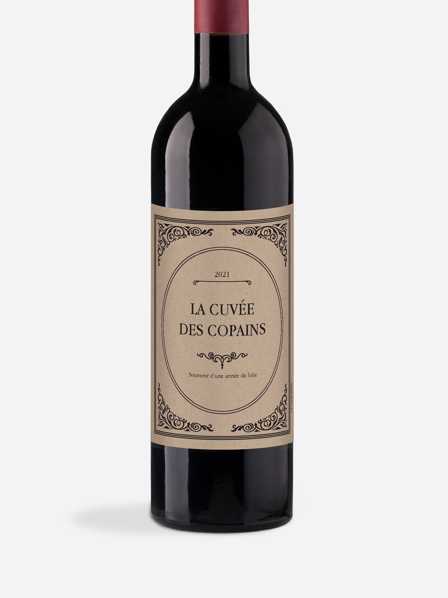 Étiquette pour bouteille Anniversaire vintage