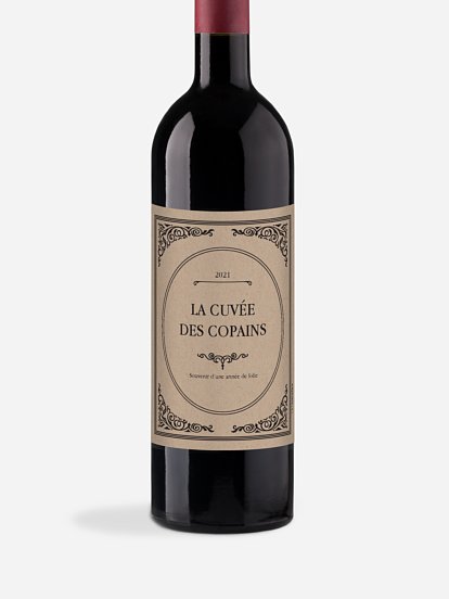 Étiquette pour bouteille Anniversaire vintage