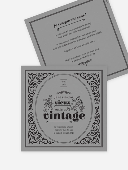 invitation anniversaire 50 Anniversaire vintage