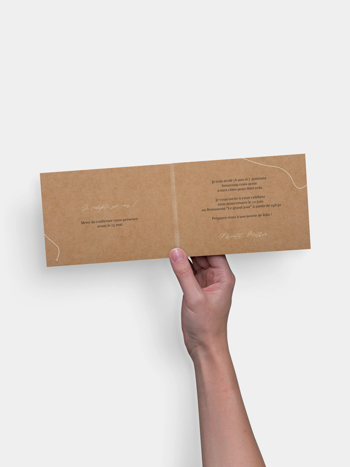 invitation anniversaire 18 Au fil du temps