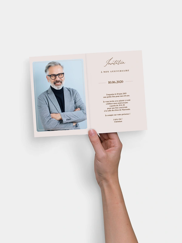 invitation anniversaire 60 Château