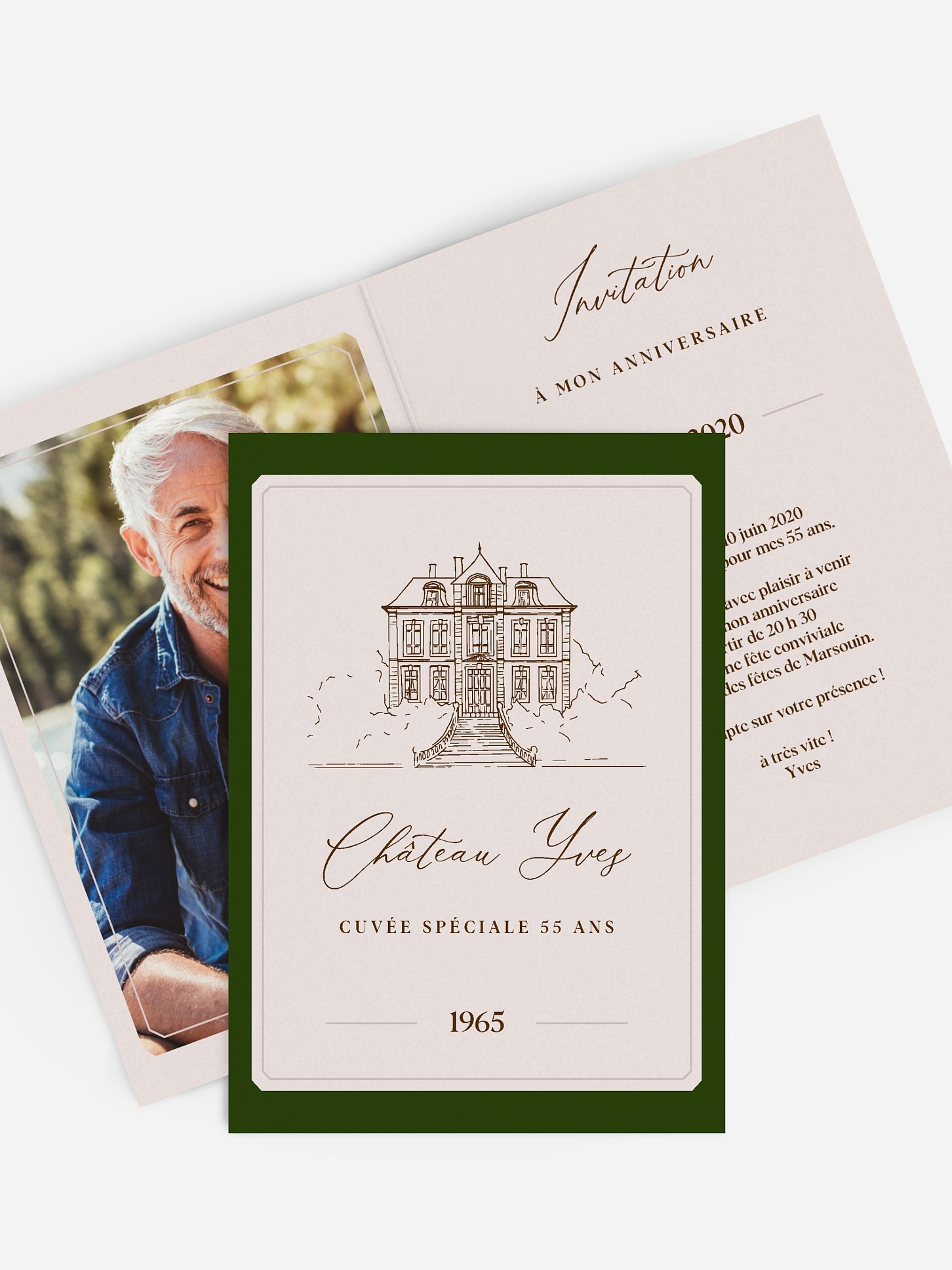 invitation anniversaire Château