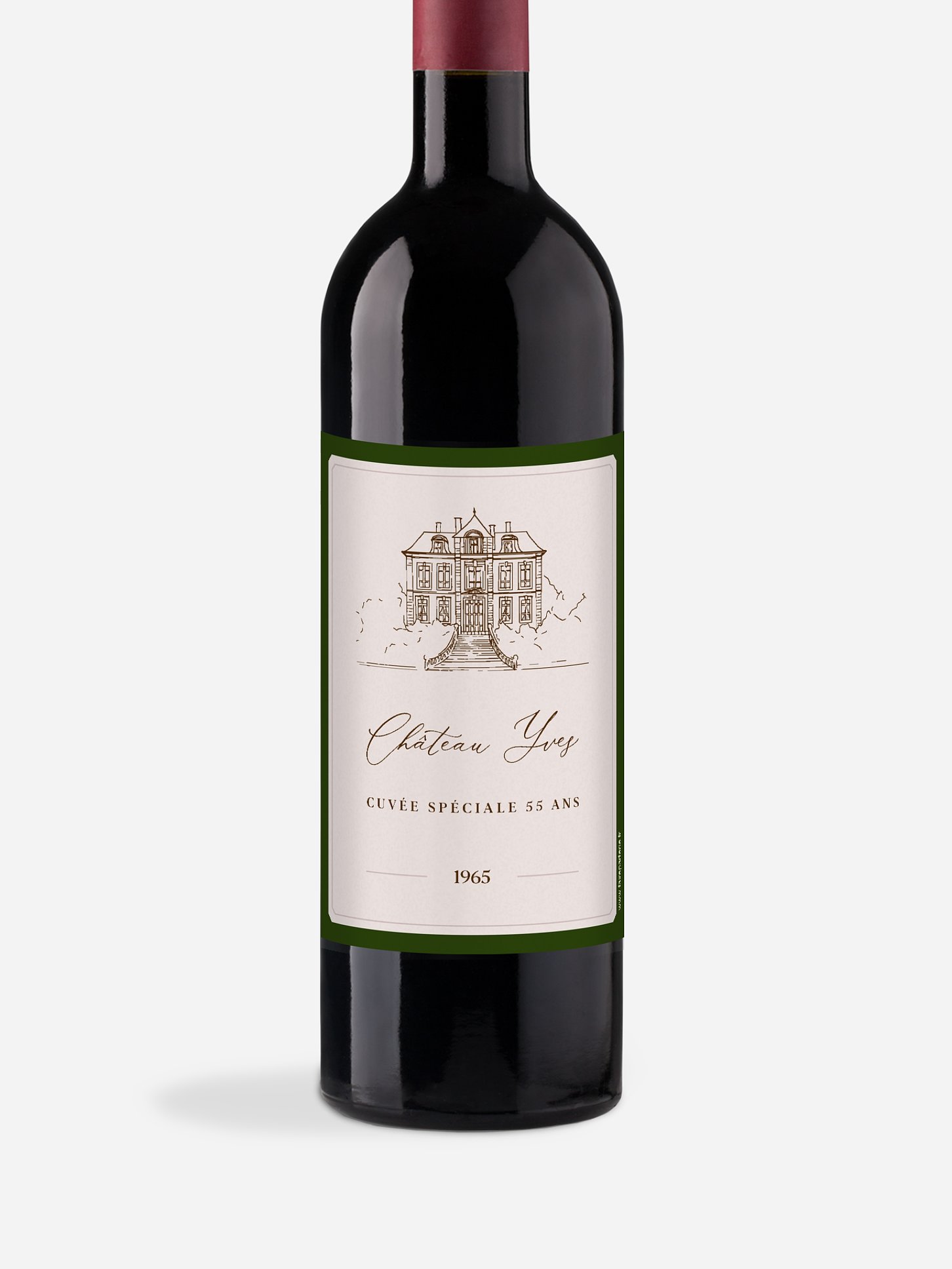 Étiquette pour bouteille Château