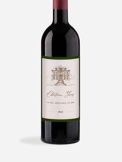 Étiquette pour bouteille Château